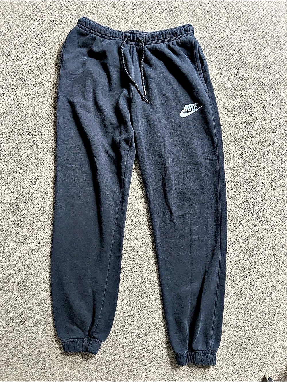 Nike Sportswear Club Washed Cuffed Fleece Pants Black Small